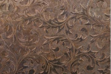 アンティーク雑貨　和製アンティーク　毛彫唐草文様　古い卓上シガレットケース(小物入れ・銀)