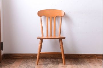 中古　飛騨産業　キツツキマーク　ダイニングチェア(2)