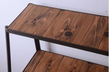 ラフジュ工房オリジナル　アイアンフレームのディスプレイラック(2)