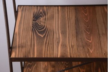 ラフジュ工房オリジナル アイアンフレームの台形ディスプレイラック