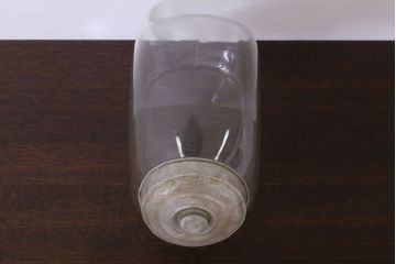 アンティーク雑貨　昭和レトロな古いガラスビン(猫瓶)