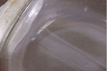 アンティーク雑貨　昭和レトロな古いガラスビン(猫瓶)