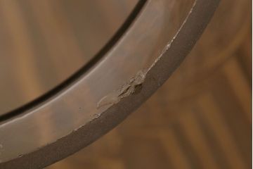 アンティーク雑貨　和製アンティーク　台付き!昭和レトロな3連ガラス瓶(猫瓶)