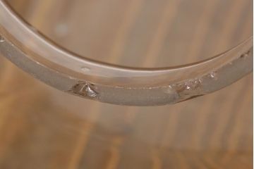 アンティーク雑貨　和製アンティーク　台付き!昭和レトロな3連ガラス瓶(猫瓶)