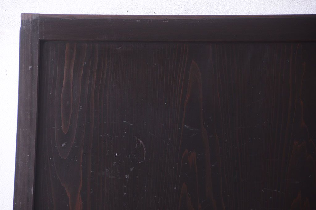 古民具・骨董　和モダンスタイル!古い木の上品な障子戸2枚セット(帯戸、玄関戸)