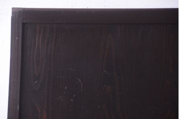 古民具・骨董　和モダンスタイル!古い木の上品な障子戸2枚セット(帯戸、玄関戸)