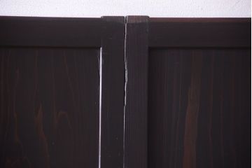 古民具・骨董　和モダンスタイル!古い木の上品な障子戸2枚セット(帯戸、玄関戸)