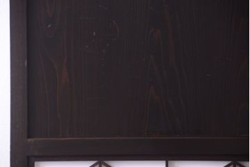 古民具・骨董　和モダンスタイル!古い木の上品な障子戸2枚セット(帯戸、玄関戸)