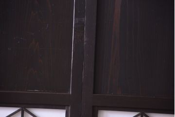 古民具・骨董　和モダンスタイル!古い木の上品な障子戸2枚セット(帯戸、玄関戸)