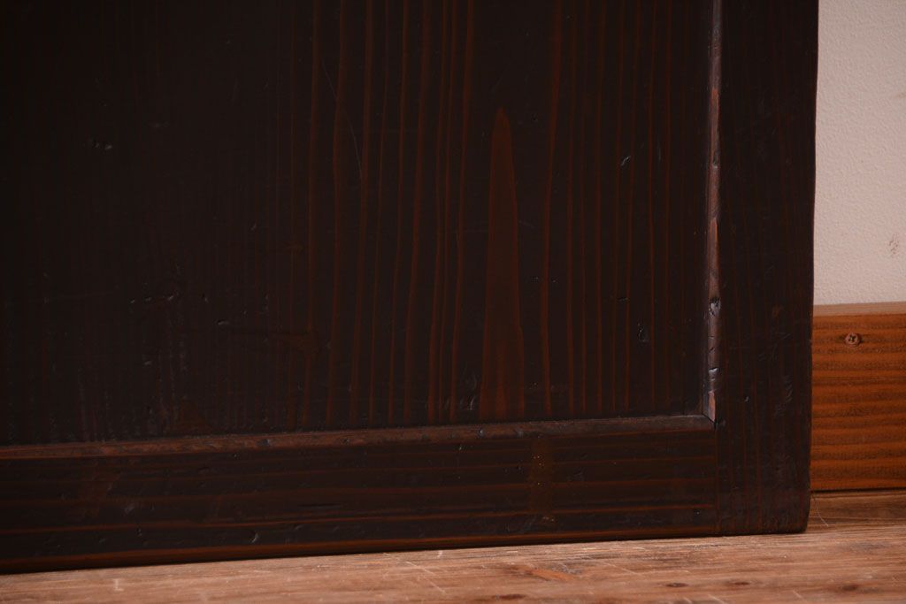 古民具・骨董　和モダンスタイル!古い木の上品な障子戸2枚セット(帯戸、玄関戸)