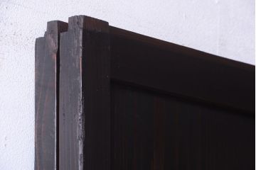 古民具・骨董　和モダンスタイル!古い木の上品な障子戸2枚セット(帯戸、玄関戸)