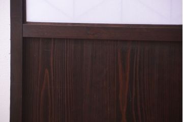 古民具・骨董　和モダンスタイル!古い木の上品な障子戸2枚セット(帯戸、玄関戸)