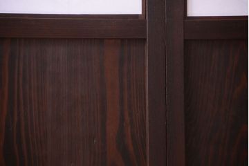 古民具・骨董　和モダンスタイル!古い木の上品な障子戸2枚セット(帯戸、玄関戸)