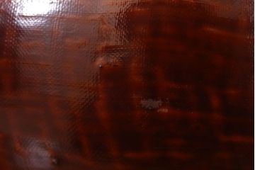 アンティーク雑貨　大正昭和期　古い木製の漆塗菓子鉢(大平)