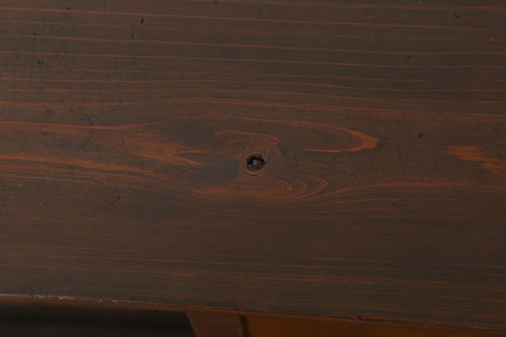 アンティーク家具　クリアガラス引き戸!古い木製の小さな収納棚