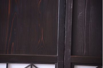 古民具・骨董　和モダンスタイル!古い木の上品な障子戸2枚セット(帯戸)(2)