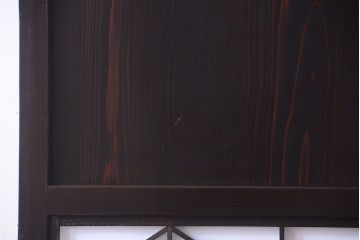 古民具・骨董　和モダンスタイル!古い木の上品な障子戸2枚セット(帯戸)(2)