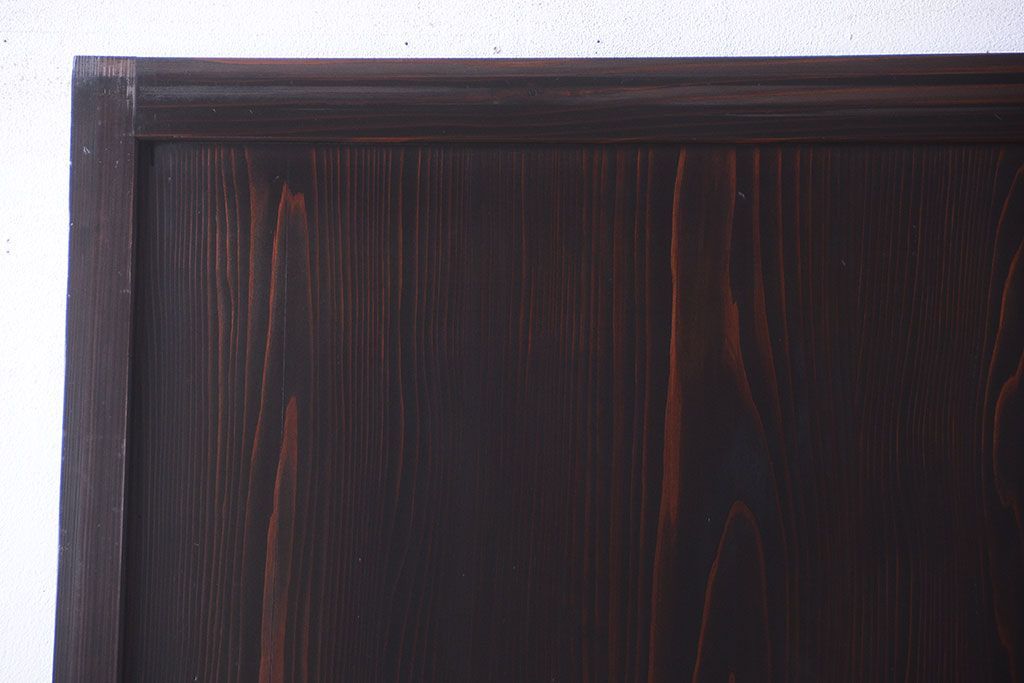 古民具・骨董　和モダンスタイル!古い木の上品な障子戸2枚セット(帯戸)(2)