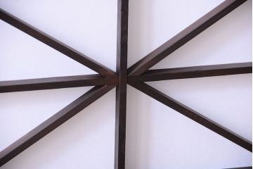 古民具・骨董　和モダンスタイル!古い木の上品な障子戸2枚セット(帯戸)(2)