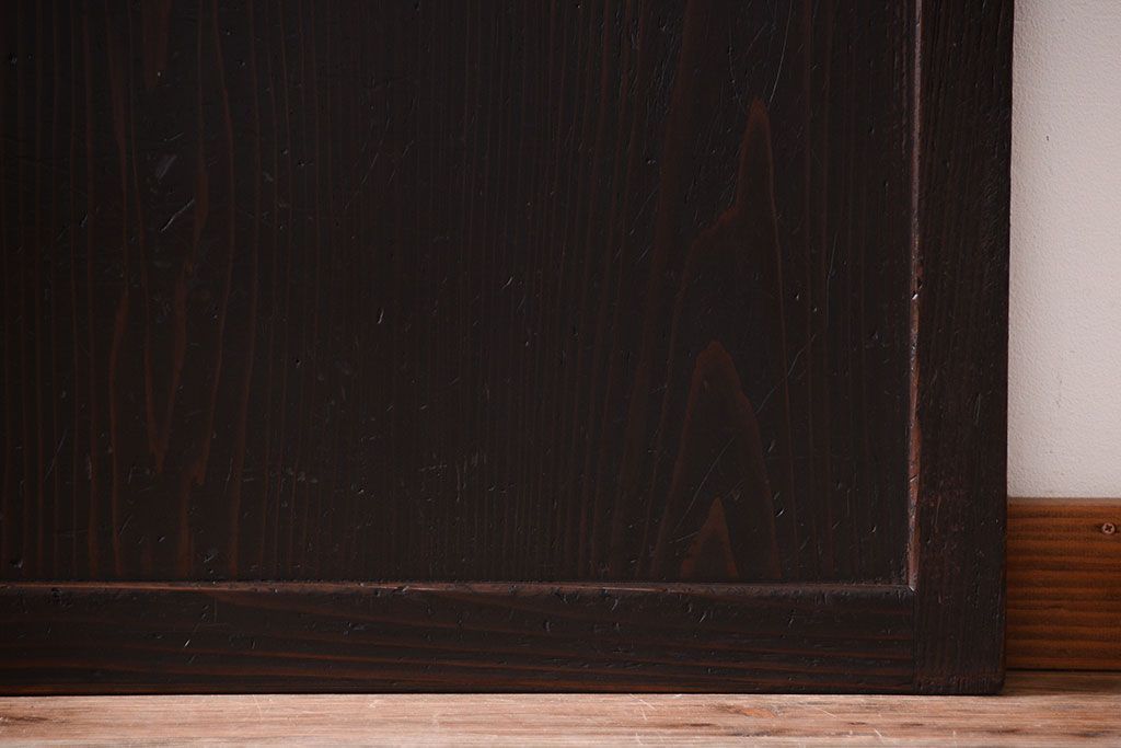 古民具・骨董　和モダンスタイル!古い木の上品な障子戸2枚セット(帯戸)(2)