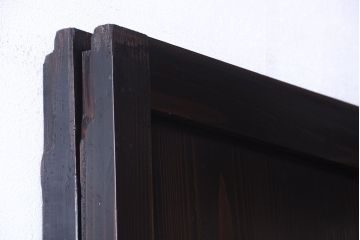 古民具・骨董　和モダンスタイル!古い木の上品な障子戸2枚セット(帯戸)(2)