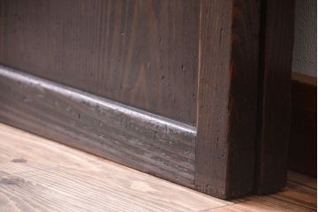 古民具・骨董　和モダンスタイル!古い木の上品な障子戸2枚セット(帯戸)(2)