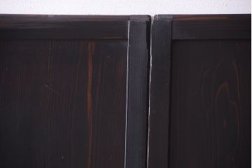 古民具・骨董　和モダンスタイル!古い木の上品な障子戸2枚セット(帯戸)(2)