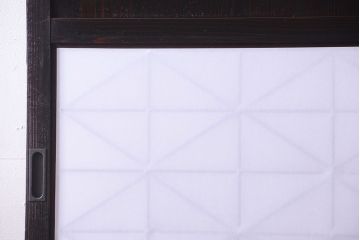 古民具・骨董　和モダンスタイル!古い木の上品な障子戸2枚セット(帯戸)(2)