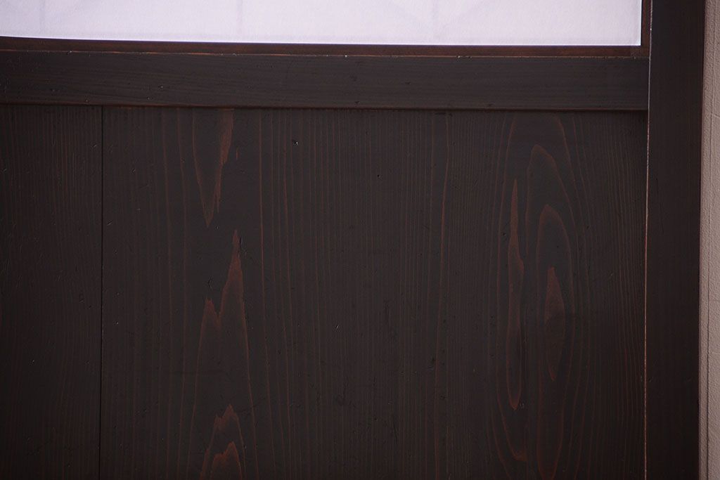 古民具・骨董　和モダンスタイル!古い木の上品な障子戸2枚セット(帯戸)(2)