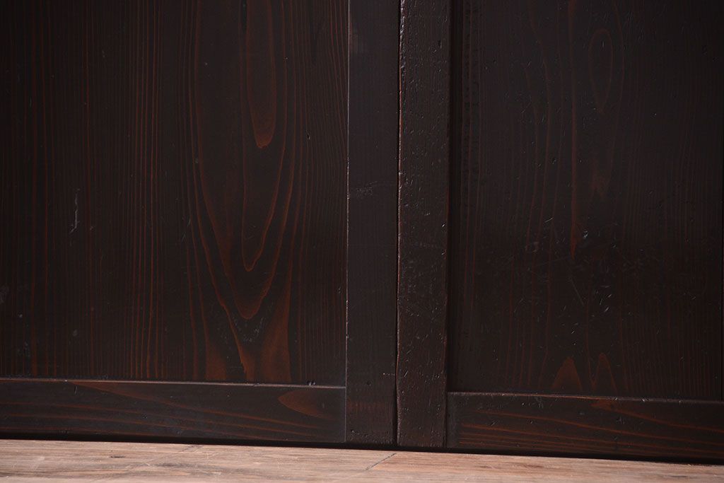 古民具・骨董　和モダンスタイル!古い木の上品な障子戸2枚セット(帯戸)(2)