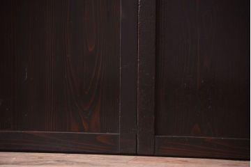 古民具・骨董　和モダンスタイル!古い木の上品な障子戸2枚セット(帯戸)(2)