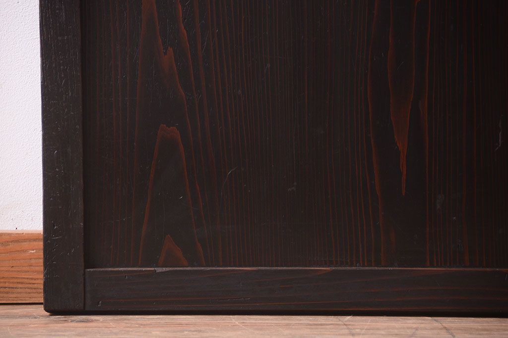 古民具・骨董　和モダンスタイル!古い木の上品な障子戸2枚セット(帯戸)(2)