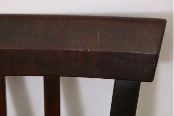 中古　北海道民芸家具　ベンチ型ダイニングチェア(定価約7万円)(1)