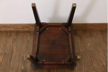 中古　北海道民芸家具　ベンチ型ダイニングチェア(定価約7万円)(1)