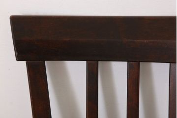 中古　北海道民芸家具　ベンチ型ダイニングチェア(定価約7万円)(2)