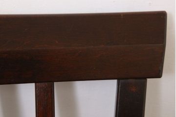 中古　北海道民芸家具　ベンチ型ダイニングチェア(定価約7万円)(2)