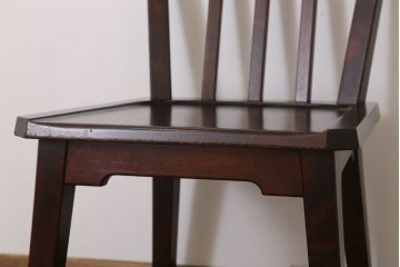 中古　北海道民芸家具　ベンチ型ダイニングチェア(定価約7万円)(2)