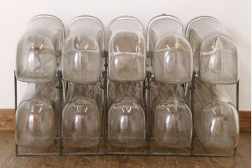 アンティーク雑貨　アンティーク　古い10連ガラス瓶　PERFECT-VESSEL