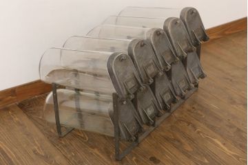 アンティーク雑貨　アンティーク　古い10連ガラス瓶　PERFECT-VESSEL