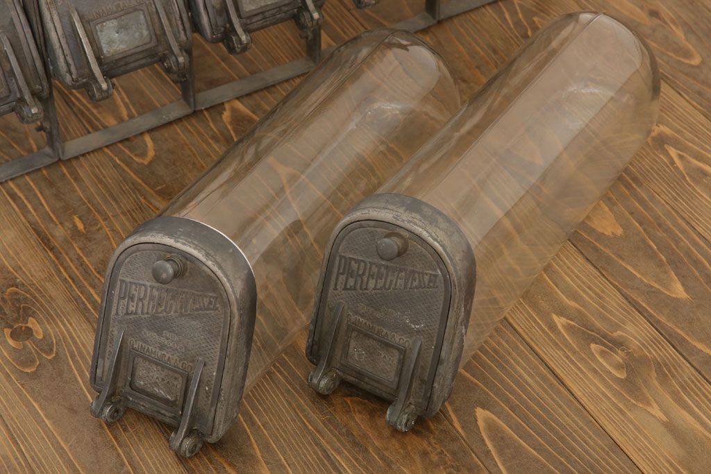 アンティーク雑貨　アンティーク　古い10連ガラス瓶　PERFECT-VESSEL