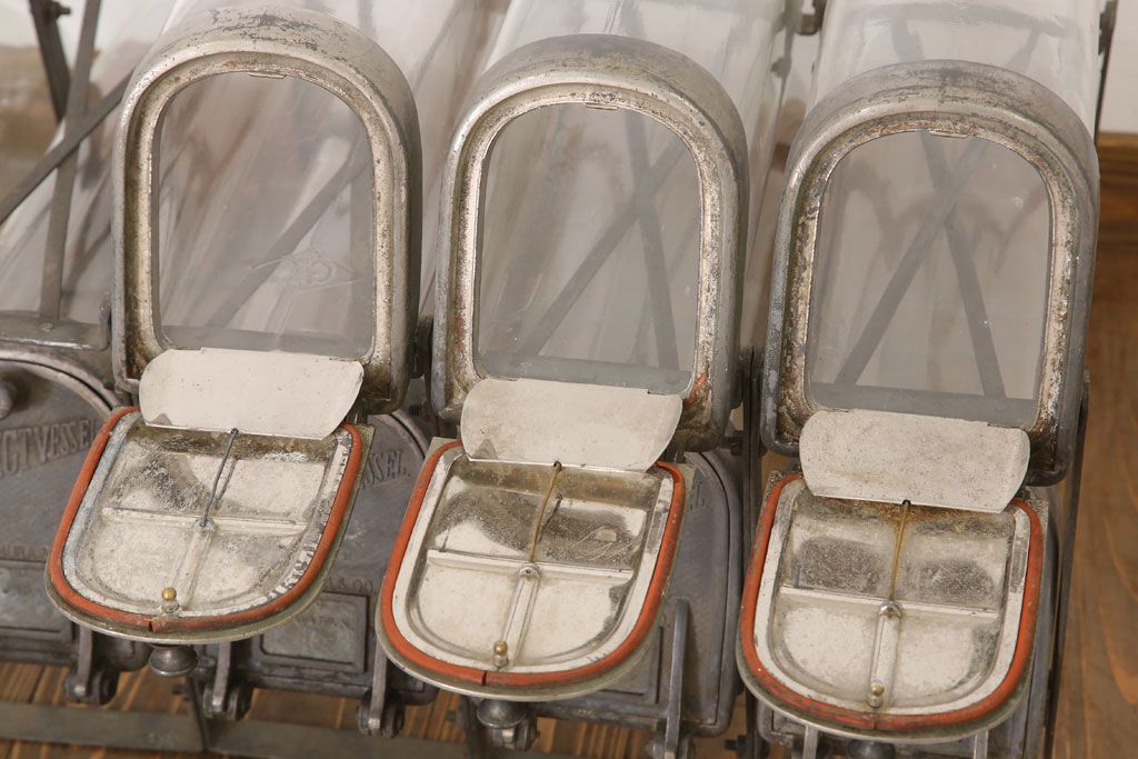 アンティーク雑貨　アンティーク　古い10連ガラス瓶　PERFECT-VESSEL