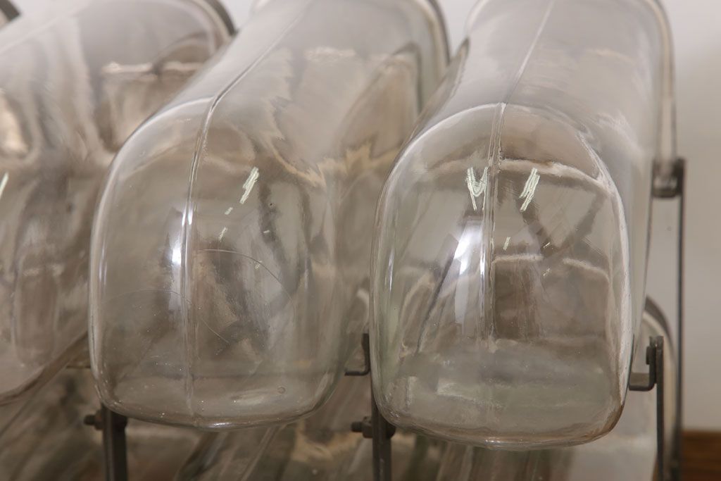 アンティーク雑貨　アンティーク　古い10連ガラス瓶　PERFECT-VESSEL