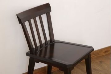 中古　北海道民芸家具　ベンチ型ダイニングチェア(定価約7万円)(3)