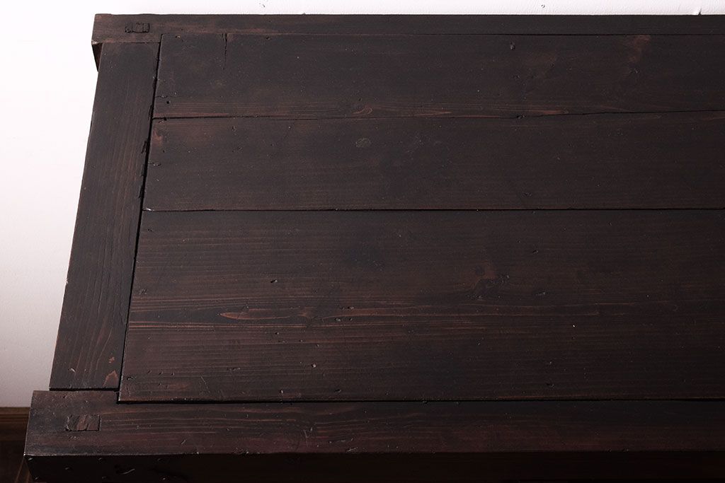 アンティーク家具　古民具・骨董　江戸期　凝った造りの米沢車箪笥