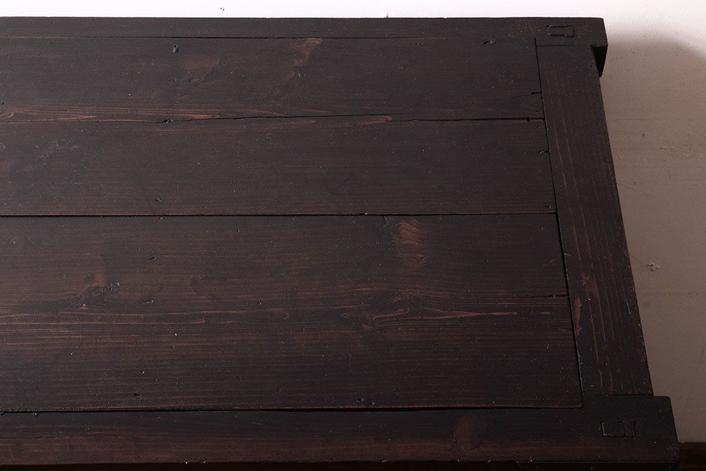 アンティーク家具　古民具・骨董　江戸期　凝った造りの米沢車箪笥