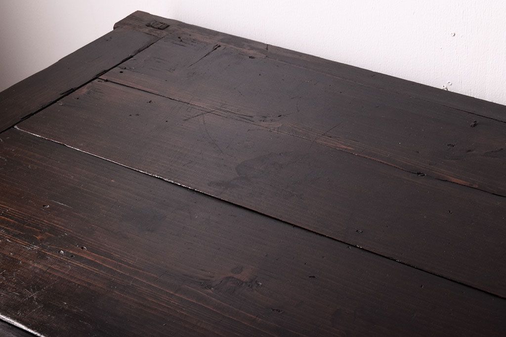 アンティーク家具　古民具・骨董　江戸期　凝った造りの米沢車箪笥