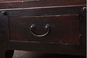 アンティーク家具　古民具・骨董　江戸期　凝った造りの米沢車箪笥