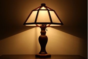 中古美品　松本民芸家具　九角木製スタンド