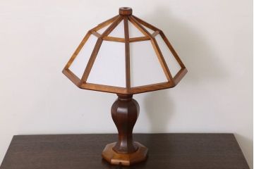 中古美品　松本民芸家具　九角木製スタンド