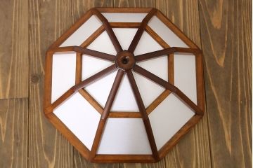 中古美品　松本民芸家具　九角木製スタンド